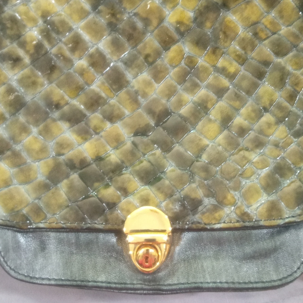 NWT leather (python?) bag - Picture 3 of 16
